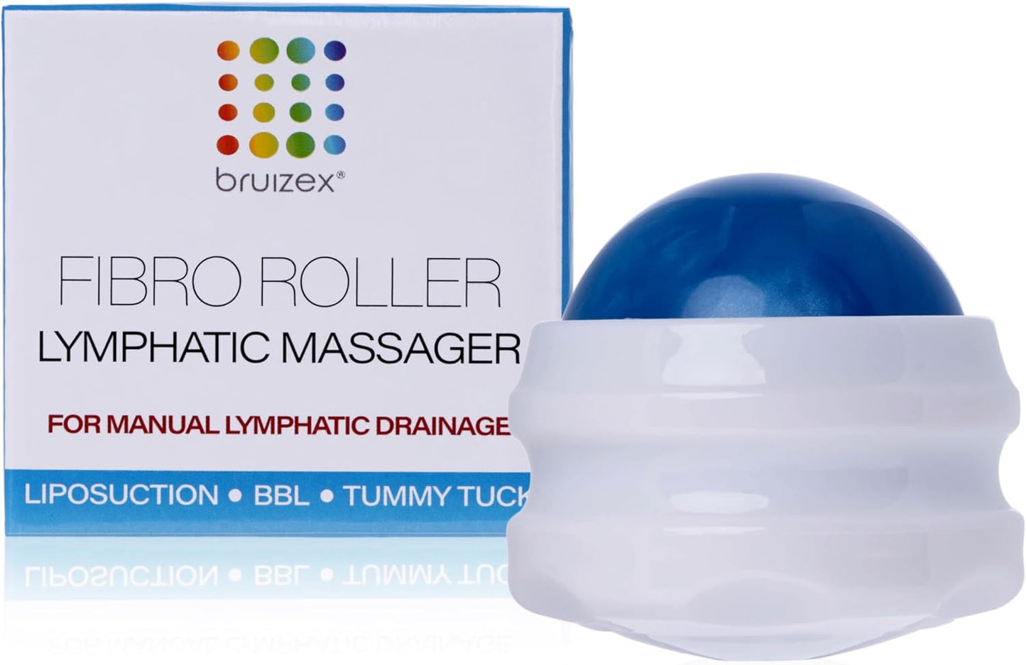 Lymphatic Drainage Massager, Massage Roller Ball, Fibro Roller for Fibrosis Treatment, Liposuction, 360 Lipo, Tummy Tuck & BBL Post Surgery Recovery, Body Roller