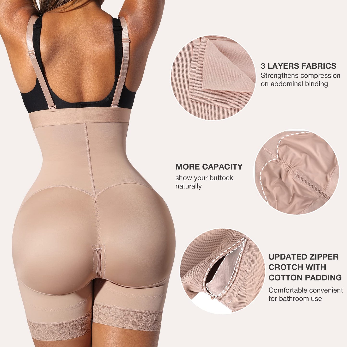 Fajas Colombianas Shaping Girdles Shapewear Tummy Control Butt Lifter Bodysuit BBL Fajas